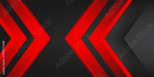 Canvastavla Black and red overlayed arrows