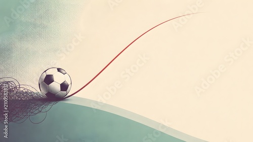 sports football conceptual advertising illustration of tangled confusion transforming into clear direction and improved strategy

