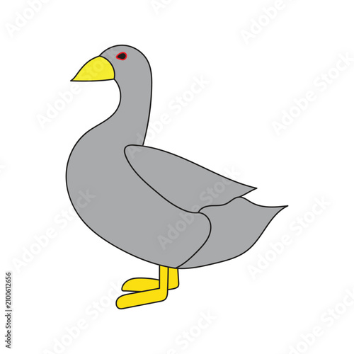 Cuadro en lienzo Duck illustration