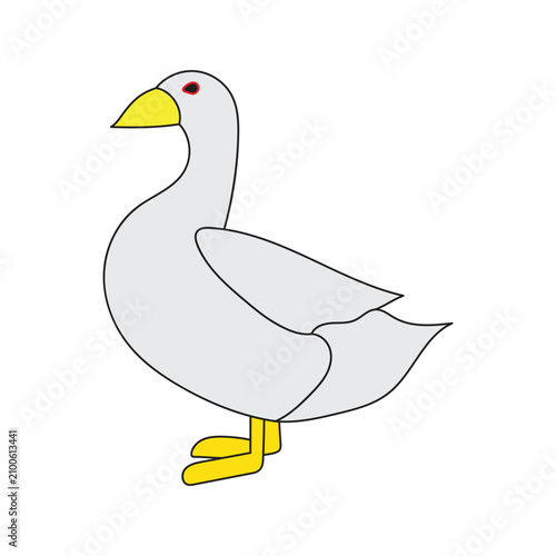 Cuadro en lienzo Duck illustration