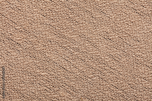Obraz na plátne Macro close-up of a beige AUREA SILK fire-retardant fabric, 72% PVC 25% cotton 3% polyurethane, revealing fine woven fiber detail up close