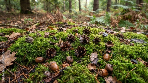 mushrooms in the forest