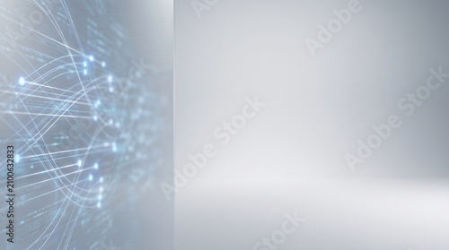 Abstract digital network background with glowing data connections 3
