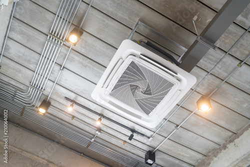 Modern Ceiling Air Conditioner Installation