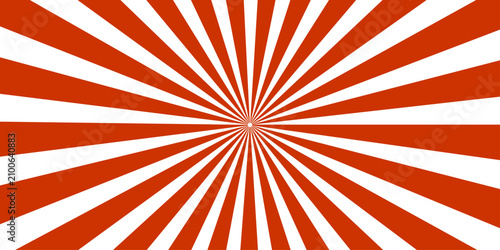 Fotografie A vibrant red and white sunburst pattern radiates outwards from a central point, creating a dynamic and energetic visual