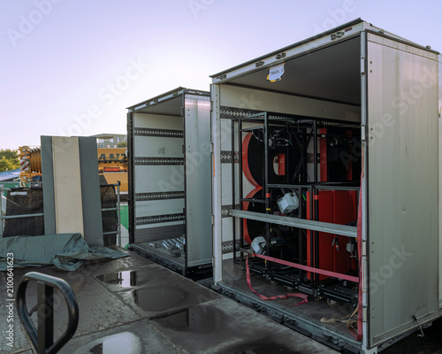 Backstage Logistics Impressions with Touring Truck and Equipment Case, Backstage impressions, Backstage impressions