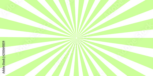 Photos A vibrant radial burst of light green and white stripes radiates outward from a central point, creating a dynamic and energetic background graphic