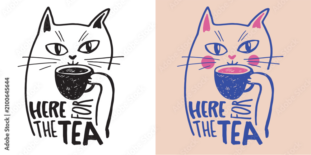 Fototapeta premium Funny trendy hand drawn doodle lettering quote. 100% hand drawn vector image.