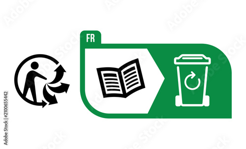 Triman logo information recyclable france logo