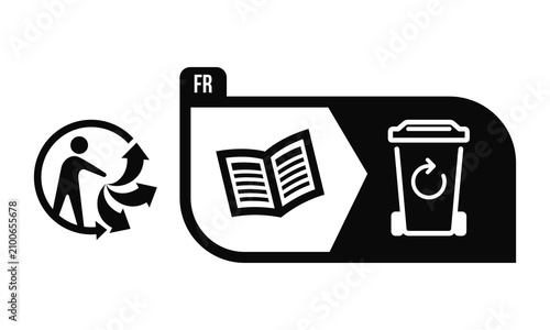 Triman logo information recyclable
