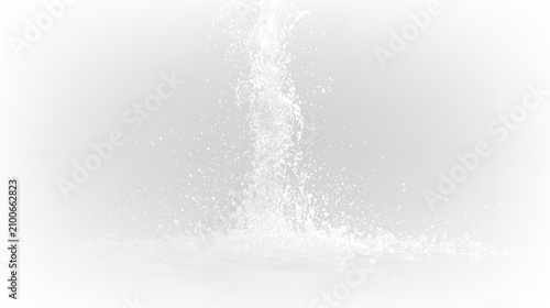 Принти на полотні Water splashes up from the ground during a daytime activity in a clear setting w