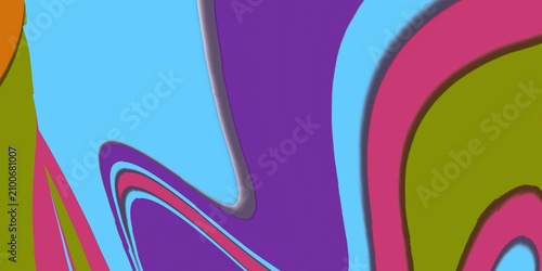 Vibrant Abstract Fluid Color Waves Background with Bold Modern Shapes