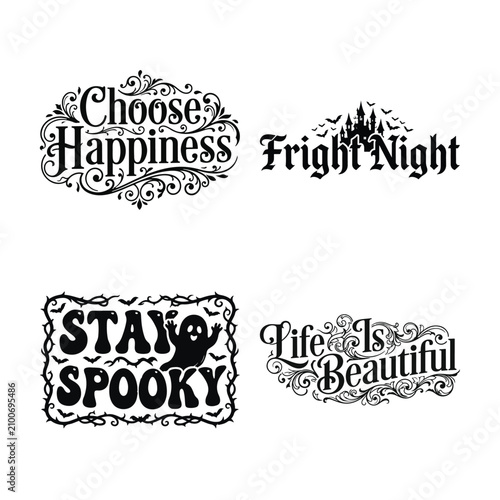halloween, typography, ghost, fright night, spooky, quotes, lettering, design, vector, stickers, apparel, party, decorations, holiday, october, celebration, seasonal, text, graphic, t-shirt design, pr