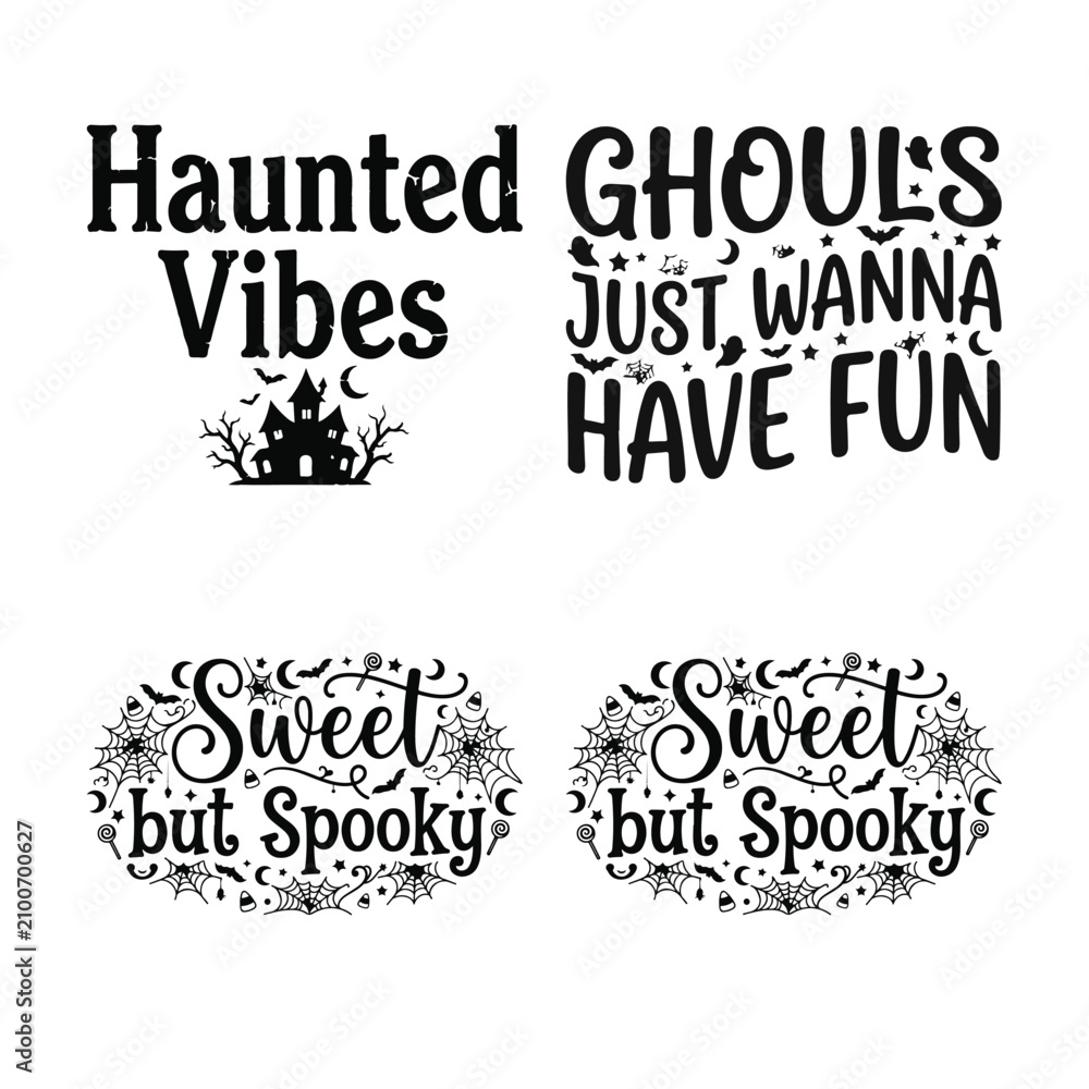Fototapeta premium Hallowen typography 