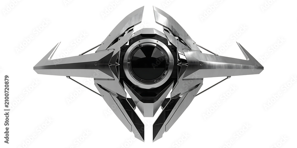 Obraz premium Titanium F1 halo cockpit protection device isolated on transparent background for race safety
