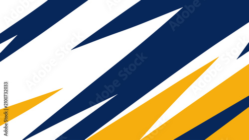 Foto Abstract blue and yellow jagged zigzag graphic background pattern