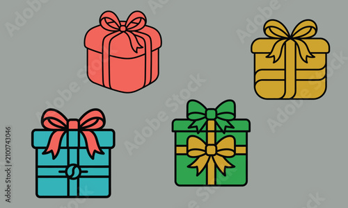 Collection of Hand-Drawn Doodle Style Party and Celebration Elements on Light Blue Background