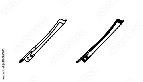 Foto Violin Bow Icons, Musical Instrument Accessories, String Orchestra Tools