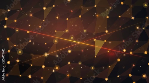Copper flame constellation network sparks vibrant celestial scene