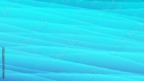 Waves create abstract volumetric cubic patterns in motion smoothly