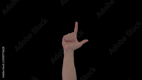 Loser Big L Hand Gesture Alpha Channel