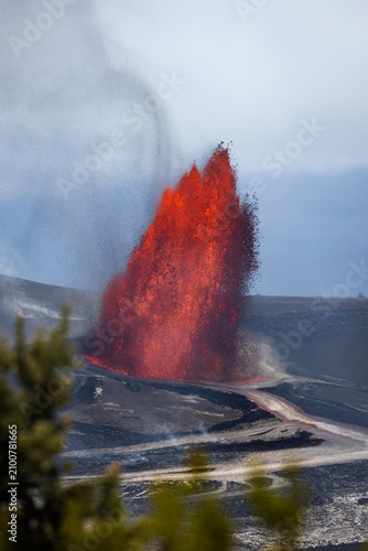 Lava Fountaining Kilauea Hawaii