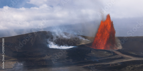 Konstfotografi Lava Fountaining Kilauea Hawaii