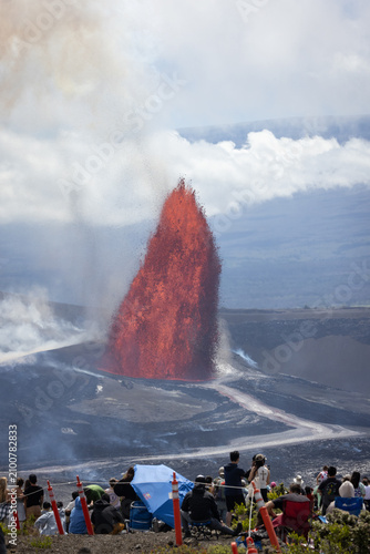 Lava Fountaining Kilauea Hawaii