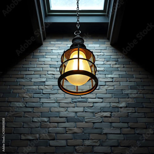 Industrial style hanging la...