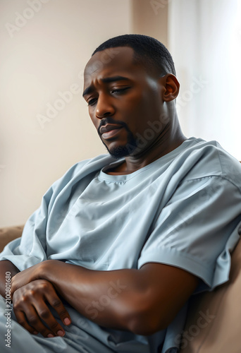 African american man in hos...