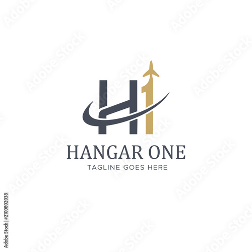 Letters IH and 1H Logo, for business with IH HI 1H H1 initials