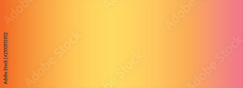 Foto Vibrant orange yellow and pink gradient background banner with smooth transition