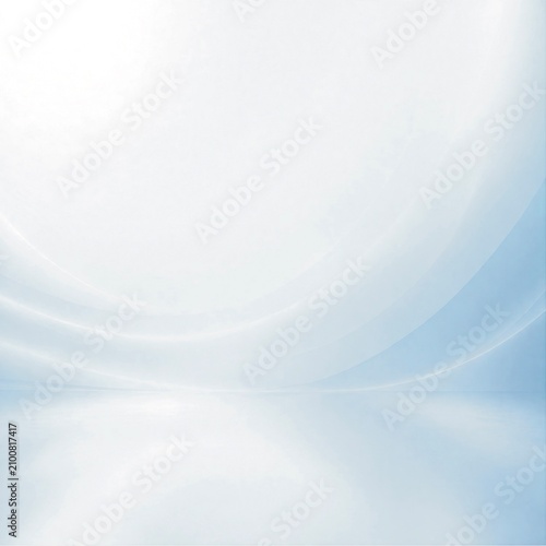 Elegant Blue Abstract Background with Soft Gradient and Flowing Curved Waves 