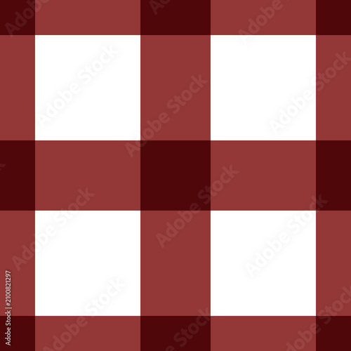 Foto Classic Burgundy Gingham Check Seamless Pattern