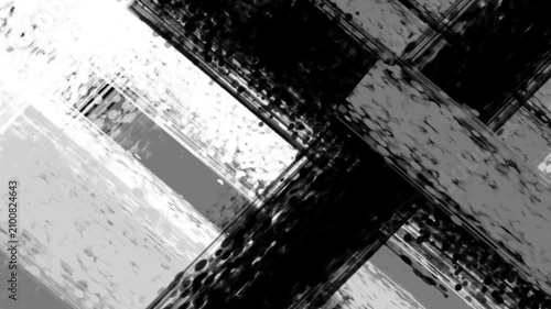 Black, White Grunge Brush Stroke Textures Rapidly Shifting Masking and Edgy Overlay Transitions