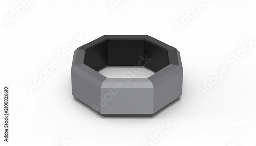 Modern Geometric Ring with Octagonal Shape