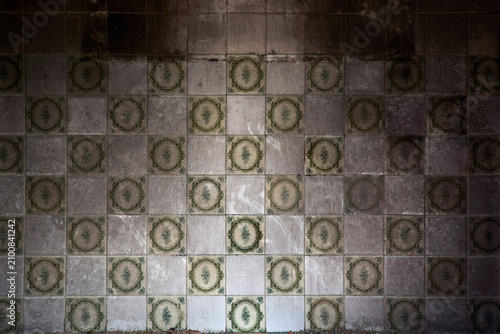 Fotografie Vintage tiles form a checkered pattern