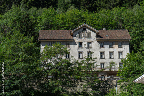 Konstfotografi Bahnhofhotel Göschenen