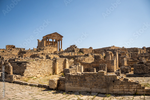 Фотография The Capitol in the archaeological site of Dougga, in Teboursouk, outside of Tuni
