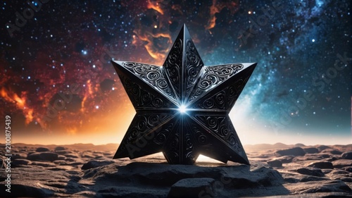 Star Shaped Object on Rocky Surface