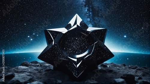 Black Object on Rocky Surface