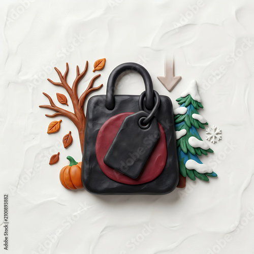 Handbag with Seasonal Elements