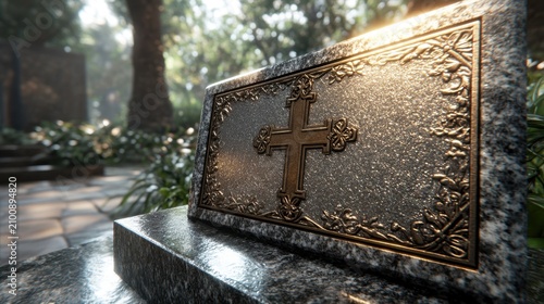 Knights of Columbus Invocation Plaque with Embossed Cross