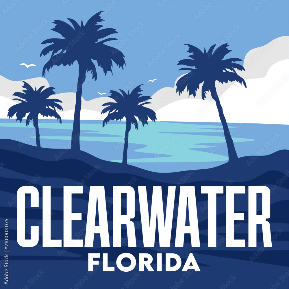 Fototapeta premium stunning ocean views in clearwater florida