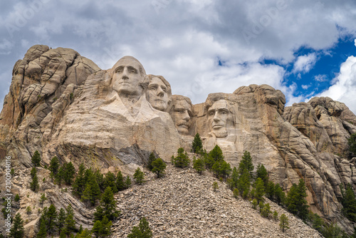 Mount Rushmore  National Monument in South Dakota, USA, America. Stunning views of this incredible carving in southern South Dakota.