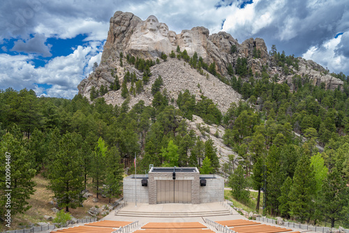 Mount Rushmore  National Monument in South Dakota, USA, America. Stunning views of this incredible carving in southern South Dakota.