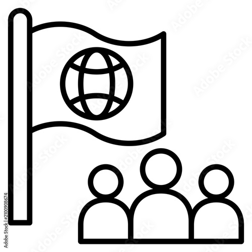 Nationality Icon Element For Design