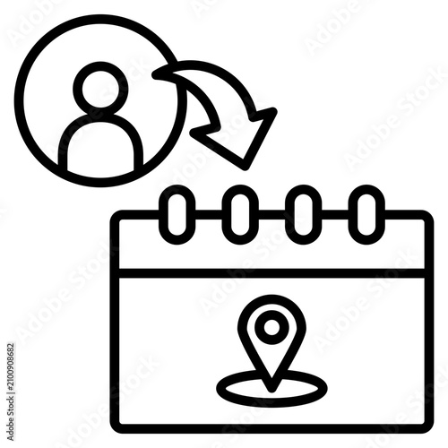 Foto Emigration Icon Element For Design