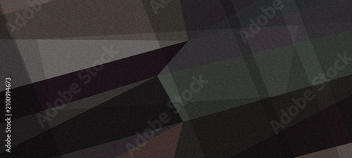 Foto Dark taupe and black low-poly cubes form an angular geometric pattern, giving a sleek, modern mood for packaging, brand systems, and event visuals
