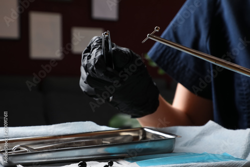 Medical professional in bla...